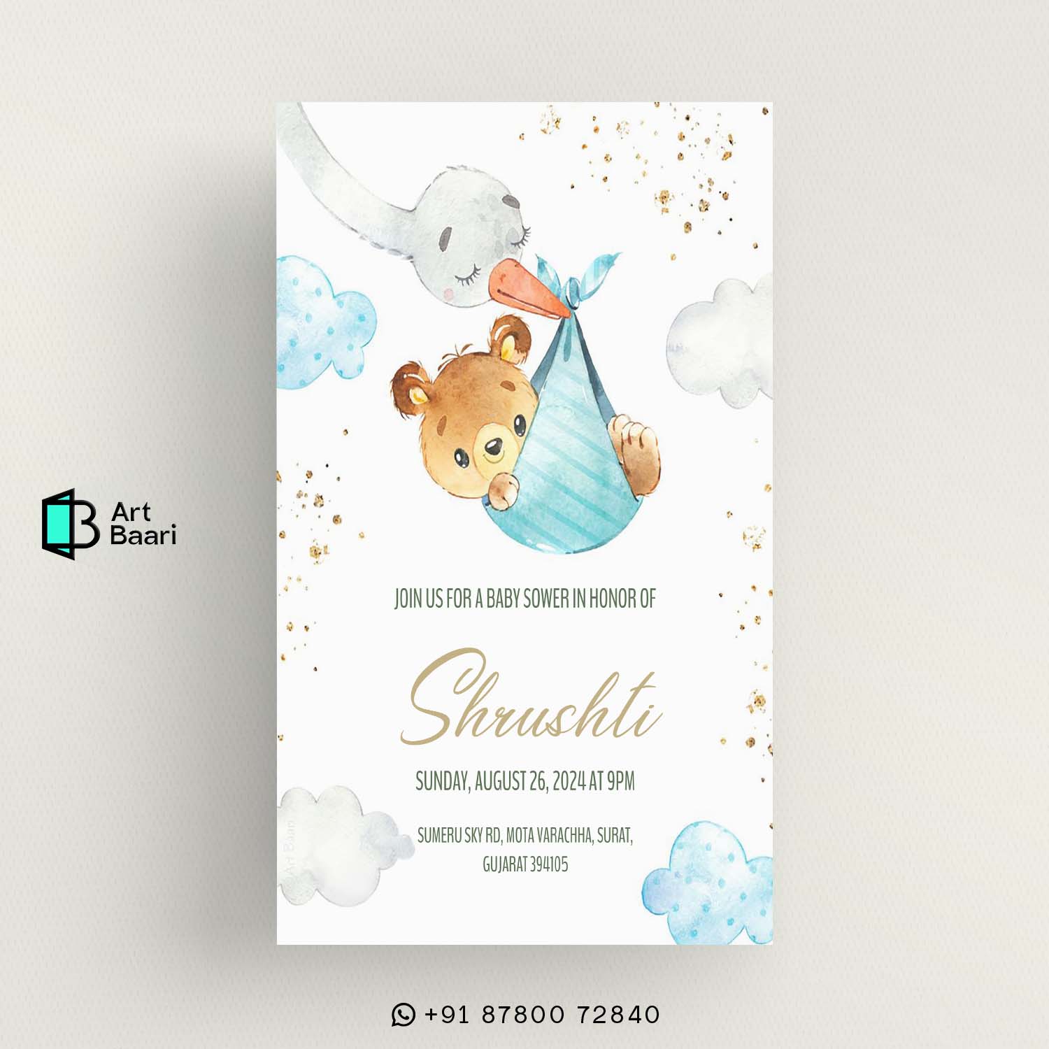 Godh Bharai; Simant Sanskar; Simant Vidhi Gujarati; Baby Shower Ceremony; invitation card; in gujarati language; Baby Announcement invitation card; in english language; with shoes; Baby welcome party invitation; video in English; Seemantham Ceremony; Oti bharan; with couple photo; Gujarati; Hindi; Kutchi; Surati; Jain; Hinduism; Islam; Christianity; Sikhism; Buddhism; Jainism; Dohale jevan invitation card in; Template; Free; Canva; Free and customizable baby shower; Baby Shower Invitations Free Templates; Matrutv; Simant sanksar; Desi; Amantan; Patrika; Kankotri; Valaikappu invitation card; Royal Baby Shower Invitations; Valaikaappu Baby Shower ceremony invitation card in tamil language; Greeting; Island; unique baby shower invitation card; background baby shower invitation card; template background baby shower invitation card; baby shower card background; Sample; Pink; And; Sky blue; baby shower card congratulations; Golden ratio designed; Art; Baari; art baari; #artbaari; No.1; Top; Best; Design; Tamplate; Top 10; Grate; Fancy; New; Trending; Personalised; 1 2 3 4 5 6 7 8 9 10 11 12 13 14 15 16 17 18 19 20 21 22 23 24 25 26 27 28 29 30 31 32 33 34 35 36 37 38 39 40 41 42 43 44 45 46 47 48 49 50 51 52 53 54 55 56 57 58 59 60 61 62 63 64 65 66 67 68 69 70 71 72 73 74 75 76 77 78 79 80 81 82 83 84 85 86 87 88 89 90 91 92 93 94 95 96 97 98 99 100; Digitalinvitation; Einvit; Onlineinvitation; Savethedate; Invitationdesign; Digitalart; Graphicdesign; Paperlessinvitation; Ecofriendlyinvitation; Virtualparty; Onlineevent; Wedding; Birthday; Online; RSVP; Wording; Ideas; Maker; #weddinginvitation; youtube; facebook; whatsapp web; translate; google; instagram; ig; amazon; gmail; google translate; e invite; online invitation; digital invitation; wedding e invite; free e invite; e invite template; birthday e invite; e invitation card; e invite maker; digital Baby Shower Invitation | Invitación a Baby Shower Digital | Invitation à une Baby Shower Digitale | Digitale Baby Shower Einladung | Invito al Baby Shower Digitale | Convite de Chá de Bebê Digital | Digitale Baby Shower Uitnodiging | 数字化婴儿派对邀请 | デジタルベビーシャワー招待 | Цифровое Приглашение на Вечеринку для Будущей Мамы | دعوة لحفل استقبال المولود الرقمي | डिजिटल बेबी शॉवर निमंत्रण | ડિજિટલ બેબી શાવર આમંત્રણ; e invite design; invitation video maker; online invitation card; wedding invitation video maker; free online invitation maker; indian wedding e invite; e card; anniversary e invite; baby shower e invite; housewarming e invite; engagement e invite; English; Mandarin Chinese; Spanish; French; Standard Arabic; Bengali; Russian; Portuguese; Indonesian; Urdu; German; Japanese; Marathi; Telugu; Turkish; Tamil; Vietnamese; Wu Chinese; Korean; simant sanskar card in gujarati; સીમંત સંસ્કાર કાર્ડ | | સીમંત સંસ્કાર આમંત્રણ પત્રિકા | | ગુજરાતી સીમંત સંસ્કાર કાર્ડ | | સીમંત સંસ્કાર કાર્ડ ડિઝાઇન | | સીમંત સંસ્કાર કાર્ડ વર્ડિંગ | | સીમંત સંસ્કાર કાર્ડ ટેમ્પ્લેટ | | સીમંત સંસ્કાર કાર્ડ PDF | | સીમંત સંસ્કાર કાર્ડ ઓનલાઇન | | સીમંત સંસ્કાર કાર્ડ નિઃશુલ્ક ડાઉનલોડ | | સીમંત સંસ્કાર કાર્ડ બનાવવાની રીત | | સીમંત સંસ્કાર શુભેચ્છા સંદેશ | | સીમંત સંસ્કાર ઉજવણી | | સીમંત સંસ્કાર વિધિ | | સીમંત સંસ્કાર મહત્વ | | સીમંત સંસ્કાર સંસ્કૃતિ | | સીમંત સંસ્કાર પરંપરા | | સીમંત સંસ્કાર રિવાજો | | સીમંત સંસ્કાર ગીતો | | સીમંત સંસ્કાર ભોજન | | સીમંત સંસ્કાર ભેટ સૂચનો | | સીમંત સંસ્કાર સજાવટ | | સીમંત સંસ્કાર ફોટોગ્રાફી | | સીમંત સંસ્કાર વિડિયોગ્રાફી | | સીમંત સંસ્કાર આયોજન | | સીમંત સંસ્કાર ચેકલિસ્ટ | | સીમંત સંસ્કાર ટિપ્સ | | સીમંત સંસ્કાર માહિતી | | સીમંત સંસ્કાર સમાચાર | | સીમંત સંસ્કાર બ્લોગ | | સીમંત સંસ્કાર વેબસાઇટ | | સીમંત સંસ્કાર એપ્લિકેશન | | સીમંત સંસ્કાર સોશિયલ મીડિયા | | સીમંત સંસ્કાર હેશટેગ | | સીમંત સંસ્કાર ઇન્ફોગ્રાફિક | | સીમંત સંસ્કાર પ્રેઝન્ટેશન | | સીમંત સંસ્કાર વર્કશોપ | | સીમંત સંસ્કાર સેમિનાર | | સીમંત સંસ્કાર કોન્ફરન્સ | | સીમંત સંસ્કાર પુસ્તકો | | સીમંત સંસ્કાર લેખો | | સીમંત સંસ્કાર સંશોધન | | સીમંત સંસ્કાર શિક્ષણ | | સીમંત સંસ્કાર તાલીમ | | સીમંત સંસ્કાર સલાહ | | સીમંત સંસ્કાર સેવાઓ | | સીમંત સંસ્કાર ઉત્પાદનો | | સીમંત સંસ્કાર બજાર | | સીમંત સંસ્કાર ઉદ્યોગ | | સીમંત સંસ્કાર વ્યવસાય | | સીમંત સંસ્કાર કારકિર્દી | | સીમંત સંસ્કાર સમુદાય | | સીમંત સંસ્કાર નેટવર્ક | | સીમંત સંસ્કાર સંગઠન | | સીમંત સંસ્કાર ચેરિટી | | સીમંત સંસ્કાર ફાઉન્ડેશન | | સીમંત સંસ્કાર ટ્રસ્ટ | | સીમંત સંસ્કાર એવોર્ડ | | સીમંત સંસ્કાર સન્માન | | સીમંત સંસ્કાર સિદ્ધિઓ | | સીમંત સંસ્કાર સફળતાની વાર્તાઓ | | સીમંત સંસ્કાર પ્રેરણા | | સીમંત સંસ્કાર સંદેશા |; ગોધ ભારાઈ; સિમંત સંસ્કાર; સિમંત વિધિ; બેબી શાવર સમારોહ; આમંત્રણ કાર્ડ; ગુજરાતી ભાષામાં; બેબી જાહેરાત આમંત્રણ કાર્ડ; અંગ્રેજી ભાષામાં; પગરખાં સાથે; બેબી સ્વાગત પાર્ટી આમંત્રણ; અંગ્રેજીમાં વિડિયો; સીમંતમ સમારોહ; ઓટી ભરણ; દંપતીના ફોટા સાથે; ગુજરાતી; હિન્દી; કચ્છી; સુરતી; જૈન; ડોહલે જીવન આમંત્રણ કાર્ડ માં; ઢાંચો; મફત; કેનવા; મફત અને કસ્ટમાઇઝ બેબી શાવર; બેબી શાવર આમંત્રણો મફત નમૂનાઓ; માતૃત્વ; સિમંત સંસાર; દેશી; અમંતાન; પત્રિકા; કંકોત્રી; વલાઈકપ્પુ આઈ; Valaikaappu Baby Shower ceremony invitation card in tamil langua; 1 2 3 4 5 6 7 8 9 10 11 12 13 14 15 16 17 18 19 20 21 22 23 24 2; digital Baby Shower Invitation | Invitación a Baby Shower Digit; સીમંત સંસ્કાર કાર્ડ | | સી; બેબી જાહેરાત આમંત્રણ કા; બેબી સ્વાગત પાર્ટી આમંત; ડોહલે જીવન આમંત્રણ કાર્; મફત અને કસ્ટમાઇઝ બેબી શા; બેબી શાવર આમંત્રણો મફત ન;