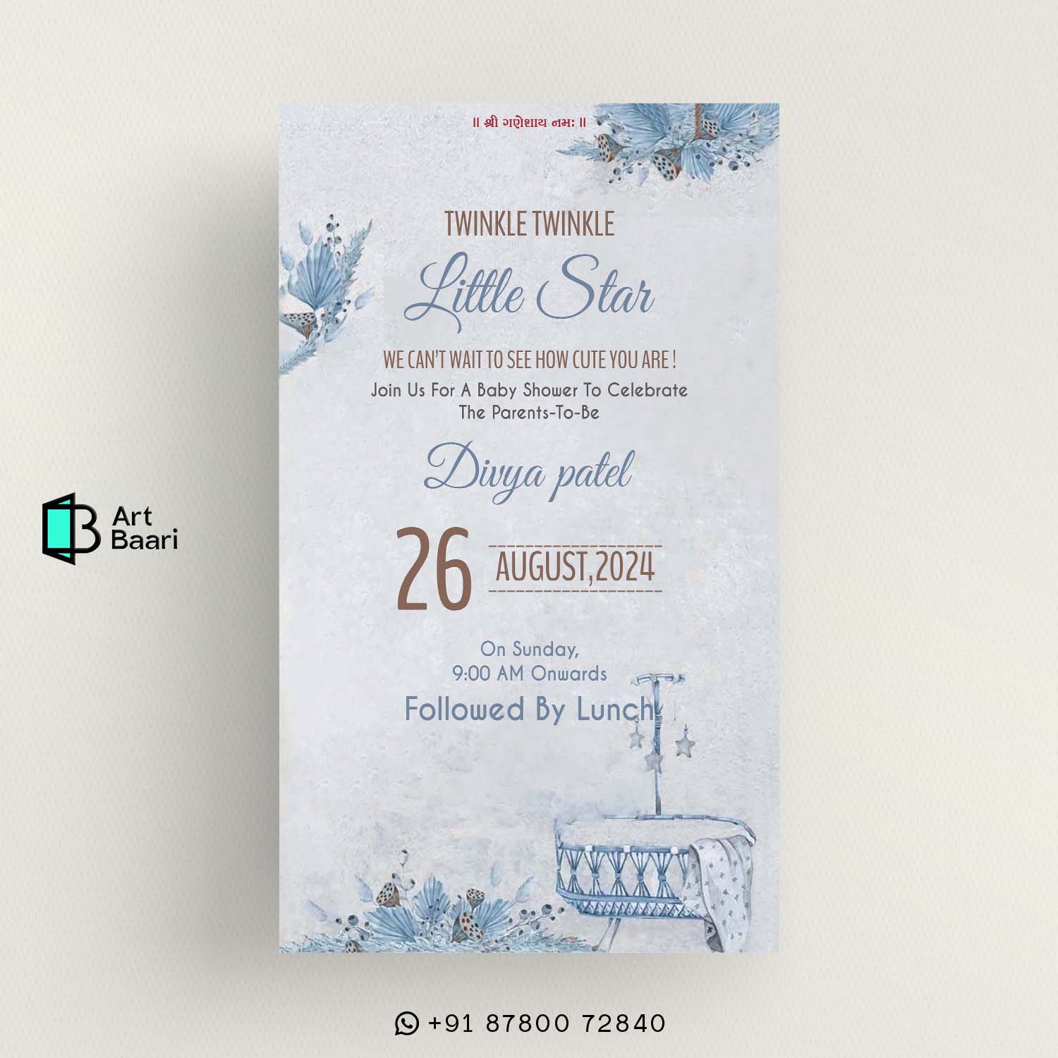 Godh Bharai; Simant Sanskar; Simant Vidhi Gujarati; Baby Shower Ceremony; invitation cardzzzzzzzzzzzzzzzzzzzzzzzzzzzzzzzzzzzzzzzzzzzzzzzzzzzzzzzzzzzzz; in gujarati language; Baby Announcement invitation card; in english language; with shoes; Baby welcome party invitation; video in English; Seemantham Ceremony; Oti bharan; with couple photo; Gujarati; Hindi; Kutchi; Surati; Jain; Hinduism; Islam; Christianity; Sikhism; Buddhism; Jainism; Dohale jevan invitation card in; Template; Free; Canva; Free and customizable baby shower; Baby Shower Invitations Free Templates; Matrutv; Simant sanksar; Desi; Amantan; Patrika; Kankotri; Valaikappu invitation card; Royal Baby Shower Invitations; Valaikaappu Baby Shower ceremony invitation card in tamil language; Greeting; Island; unique baby shower invitation card; background baby shower invitation card; template background baby shower invitation card; baby shower card background; Sample; Pink; And; Sky blue; baby shower card congratulations; Golden ratio designed; Art; Baari; art baari; #artbaari; No.1; Top; Best; Design; Tamplate; No.1; Top 10; Grate; Fancy; New; Trending; Personalised; 1 2 3 4 5 6 7 8 9 10 11 12 13 14 15 16 17 18 19 20 21 22 23 24 25 26 27 28 29 30 31 32 33 34 35 36 37 38 39 40 41 42 43 44 45 46 47 48 49 50 51 52 53 54 55 56 57 58 59 60 61 62 63 64 65 66 67 68 69 70 71 72 73 74 75 76 77 78 79 80 81 82 83 84 85 86 87 88 89 90 91 92 93 94 95 96 97 98 99 100; Digitalinvitation; Einvit; Onlineinvitation; Savethedate; Invitationdesign; Digitalart; Graphicdesign; Paperlessinvitation; Ecofriendlyinvitation; Virtualparty; Onlineevent; Wedding; Template; Free; Design; Birthday; Online; RSVP; Wording; Ideas; Maker; #weddinginvitation; youtube; facebook; whatsapp web; translate; google; instagram; ig; amazon; gmail; google translate; e invite; online invitation; digital invitation; wedding e invite; free e invite; e invite template; birthday e invite; e invitation card; e invite maker; digital Baby Shower Invitation | Invitación a Baby Shower Digital | Invitation à une Baby Shower Digitale | Digitale Baby Shower Einladung | Invito al Baby Shower Digitale | Convite de Chá de Bebê Digital | Digitale Baby Shower Uitnodiging | 数字化婴儿派对邀请 | デジタルベビーシャワー招待 | Цифровое Приглашение на Вечеринку для Будущей Мамы | دعوة لحفل استقبال المولود الرقمي | डिजिटल बेबी शॉवर निमंत्रण | ડિજિટલ બેબી શાવર આમંત્રણ; e invite design; invitation video maker; online invitation card; wedding invitation video maker; free online invitation maker; indian wedding e invite; e card; anniversary e invite; baby shower e invite; housewarming e invite; engagement e invite; English; Mandarin Chinese; Hindi; Gujarati; Spanish; French; Standard Arabic; Bengali; Russian; Portuguese; Indonesian; Urdu; German; Japanese; Marathi; Telugu; Turkish; Tamil; Vietnamese; Wu Chinese; Korean; simant sanskar card in gujarati; સીમંત સંસ્કાર કાર્ડ | | સીમંત સંસ્કાર આમંત્રણ પત્રિકા | | ગુજરાતી સીમંત સંસ્કાર કાર્ડ | | સીમંત સંસ્કાર કાર્ડ ડિઝાઇન | | સીમંત સંસ્કાર કાર્ડ વર્ડિંગ | | સીમંત સંસ્કાર કાર્ડ ટેમ્પ્લેટ | | સીમંત સંસ્કાર કાર્ડ PDF | | સીમંત સંસ્કાર કાર્ડ ઓનલાઇન | | સીમંત સંસ્કાર કાર્ડ નિઃશુલ્ક ડાઉનલોડ | | સીમંત સંસ્કાર કાર્ડ બનાવવાની રીત | | સીમંત સંસ્કાર શુભેચ્છા સંદેશ | | સીમંત સંસ્કાર ઉજવણી | | સીમંત સંસ્કાર વિધિ | | સીમંત સંસ્કાર મહત્વ | | સીમંત સંસ્કાર સંસ્કૃતિ | | સીમંત સંસ્કાર પરંપરા | | સીમંત સંસ્કાર રિવાજો | | સીમંત સંસ્કાર ગીતો | | સીમંત સંસ્કાર ભોજન | | સીમંત સંસ્કાર ભેટ સૂચનો | | સીમંત સંસ્કાર સજાવટ | | સીમંત સંસ્કાર ફોટોગ્રાફી | | સીમંત સંસ્કાર વિડિયોગ્રાફી | | સીમંત સંસ્કાર આયોજન | | સીમંત સંસ્કાર ચેકલિસ્ટ | | સીમંત સંસ્કાર ટિપ્સ | | સીમંત સંસ્કાર માહિતી | | સીમંત સંસ્કાર સમાચાર | | સીમંત સંસ્કાર બ્લોગ | | સીમંત સંસ્કાર વેબસાઇટ | | સીમંત સંસ્કાર એપ્લિકેશન | | સીમંત સંસ્કાર સોશિયલ મીડિયા | | સીમંત સંસ્કાર હેશટેગ | | સીમંત સંસ્કાર ઇન્ફોગ્રાફિક | | સીમંત સંસ્કાર પ્રેઝન્ટેશન | | સીમંત સંસ્કાર વર્કશોપ | | સીમંત સંસ્કાર સેમિનાર | | સીમંત સંસ્કાર કોન્ફરન્સ | | સીમંત સંસ્કાર પુસ્તકો | | સીમંત સંસ્કાર લેખો | | સીમંત સંસ્કાર સંશોધન | | સીમંત સંસ્કાર શિક્ષણ | | સીમંત સંસ્કાર તાલીમ | | સીમંત સંસ્કાર સલાહ | | સીમંત સંસ્કાર સેવાઓ | | સીમંત સંસ્કાર ઉત્પાદનો | | સીમંત સંસ્કાર બજાર | | સીમંત સંસ્કાર ઉદ્યોગ | | સીમંત સંસ્કાર વ્યવસાય | | સીમંત સંસ્કાર કારકિર્દી | | સીમંત સંસ્કાર સમુદાય | | સીમંત સંસ્કાર નેટવર્ક | | સીમંત સંસ્કાર સંગઠન | | સીમંત સંસ્કાર ચેરિટી | | સીમંત સંસ્કાર ફાઉન્ડેશન | | સીમંત સંસ્કાર ટ્રસ્ટ | | સીમંત સંસ્કાર એવોર્ડ | | સીમંત સંસ્કાર સન્માન | | સીમંત સંસ્કાર સિદ્ધિઓ | | સીમંત સંસ્કાર સફળતાની વાર્તાઓ | | સીમંત સંસ્કાર પ્રેરણા | | સીમંત સંસ્કાર સંદેશા |; ગોધ ભારાઈ; સિમંત સંસ્કાર; સિમંત વિધિ; બેબી શાવર સમારોહ; આમંત્રણ કાર્ડ; ગુજરાતી ભાષામાં; બેબી જાહેરાત આમંત્રણ કાર્ડ; અંગ્રેજી ભાષામાં; પગરખાં સાથે; બેબી સ્વાગત પાર્ટી આમંત્રણ; અંગ્રેજીમાં વિડિયો; સીમંતમ સમારોહ; ઓટી ભરણ; દંપતીના ફોટા સાથે; ગુજરાતી; હિન્દી; કચ્છી; સુરતી; જૈન; ડોહલે જીવન આમંત્રણ કાર્ડ માં; ઢાંચો; મફત; કેનવા; મફત અને કસ્ટમાઇઝ બેબી શાવર; બેબી શાવર આમંત્રણો મફત નમૂનાઓ; માતૃત્વ; સિમંત સંસાર; દેશી; અમંતાન; પત્રિકા; કંકોત્રી; વલાઈકપ્પુ આઈ